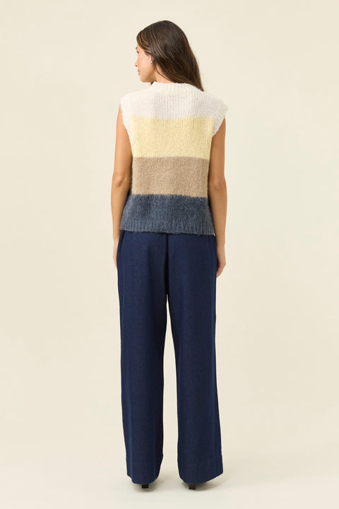 Pallas Stripe Knit Vest - Willow Collective Mudgee