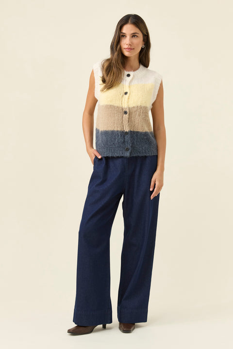Pallas Stripe Knit Vest - Willow Collective Mudgee
