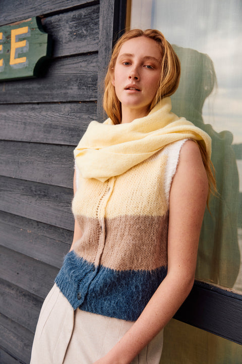 Pallas Stripe Knit Vest - Willow Collective Mudgee