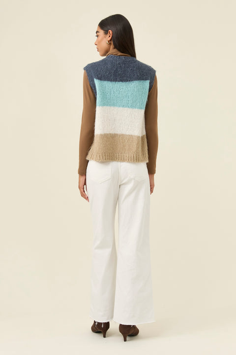 Pallas Stripe Knit Vest - Willow Collective Mudgee