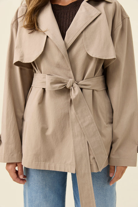 Farida Cropped Trench - Willow Collective Mudgee
