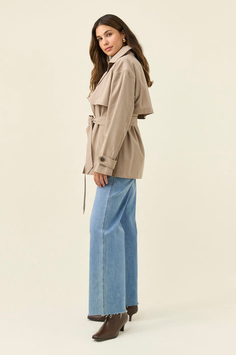 Farida Cropped Trench - Willow Collective Mudgee