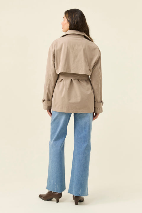 Farida Cropped Trench - Willow Collective Mudgee