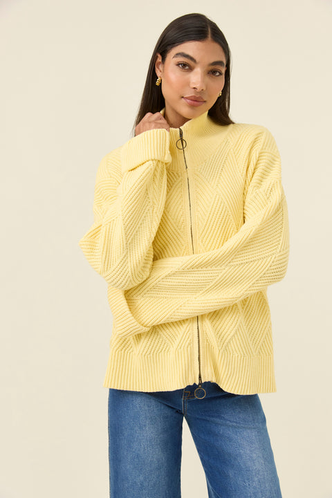 Sadie Zip Jumper - Willow Collective Mudgee