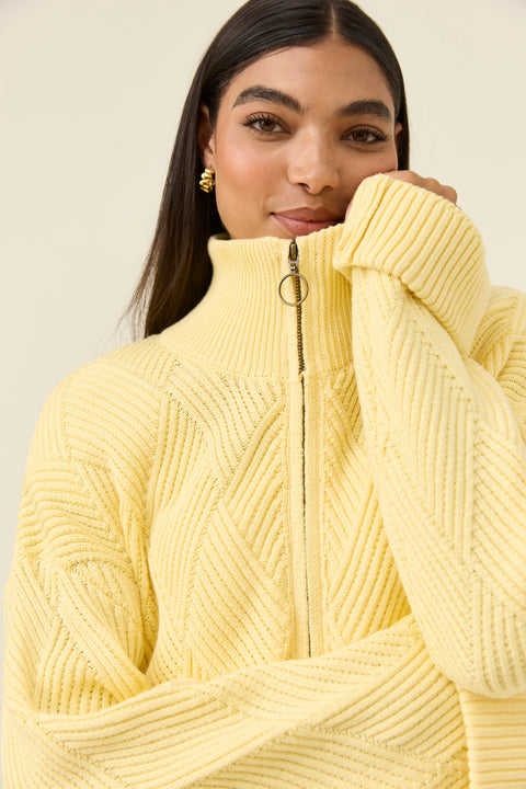 Sadie Zip Jumper - Willow Collective Mudgee