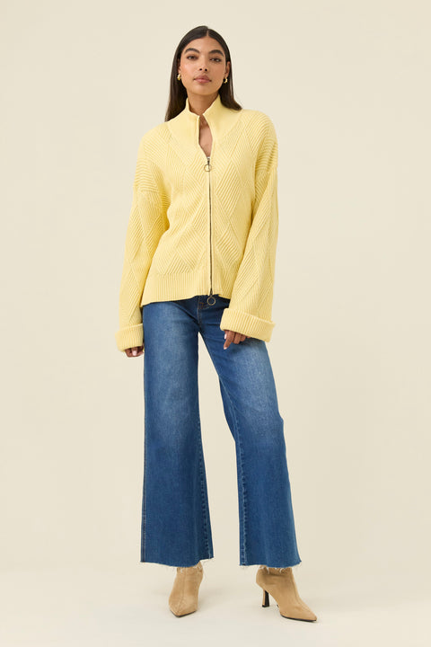 Sadie Zip Jumper - Willow Collective Mudgee