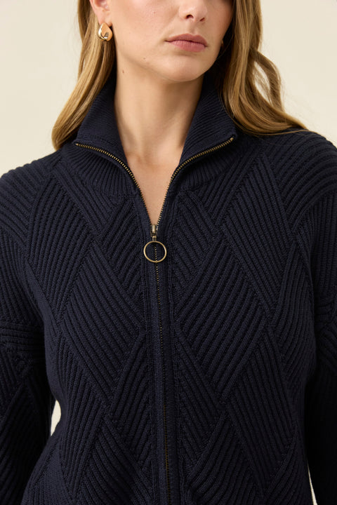 Sadie Zip Jumper - Willow Collective Mudgee