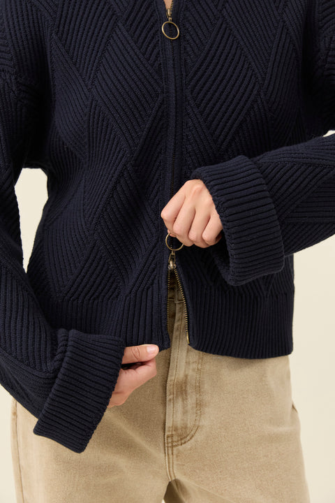 Sadie Zip Jumper - Willow Collective Mudgee