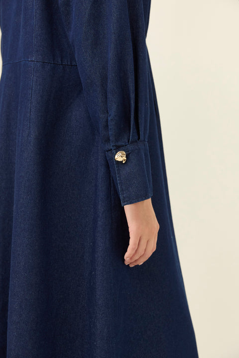 Sloane Denim Maxi Dress - Willow Collective Mudgee