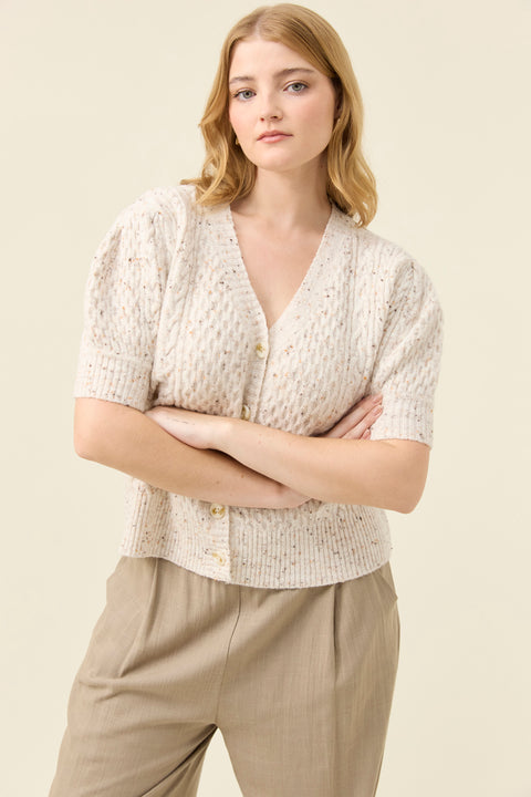 Mckenna Short Sleeve Cardigan - Willow Collective Mudgee