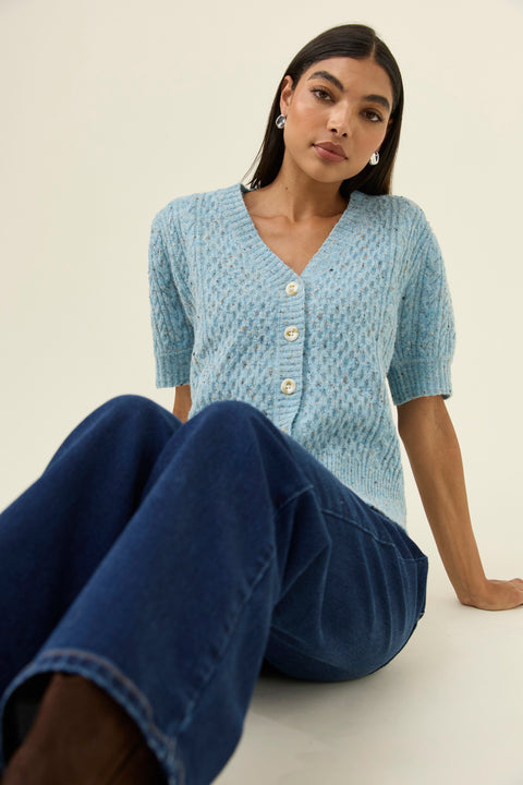 Mckenna Short Sleeve Cardigan - Willow Collective Mudgee