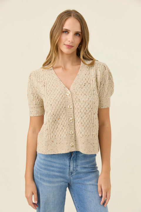 Mckenna Short Sleeve Cardigan - Willow Collective Mudgee
