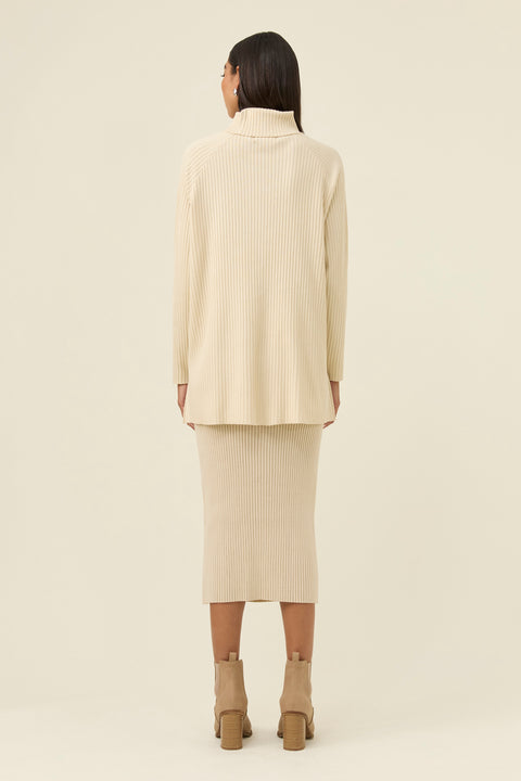 Juno Relaxed Roll Neck Jumper - Willow Collective Mudgee