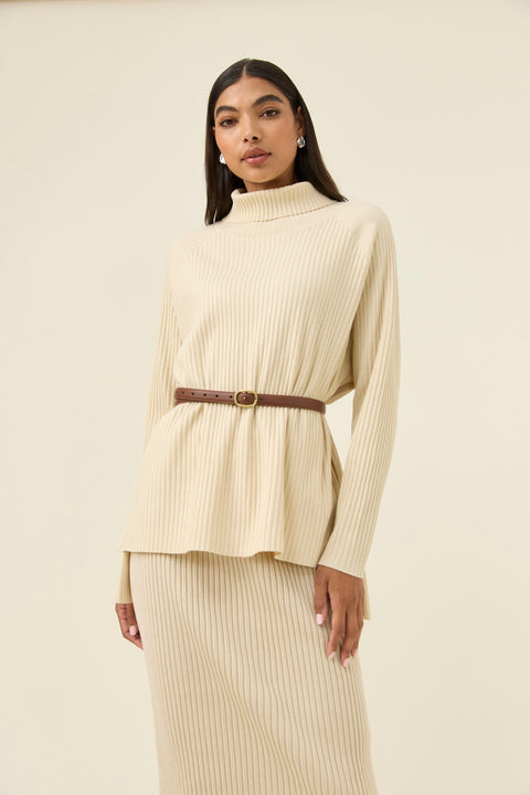 Juno Relaxed Roll Neck Jumper - Willow Collective Mudgee
