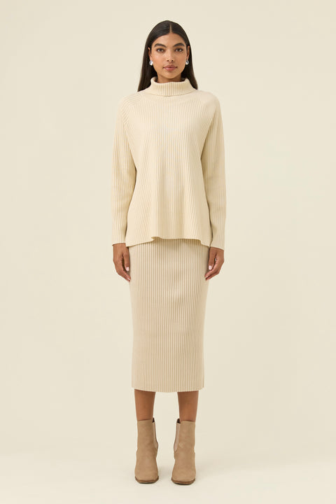 Juno Relaxed Roll Neck Jumper - Willow Collective Mudgee