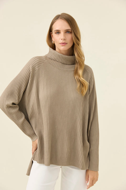 Juno Relaxed Roll Neck Jumper - Willow Collective Mudgee