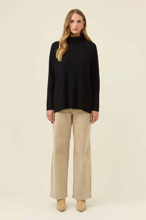 Juno Relaxed Roll Neck Jumper - Willow Collective Mudgee