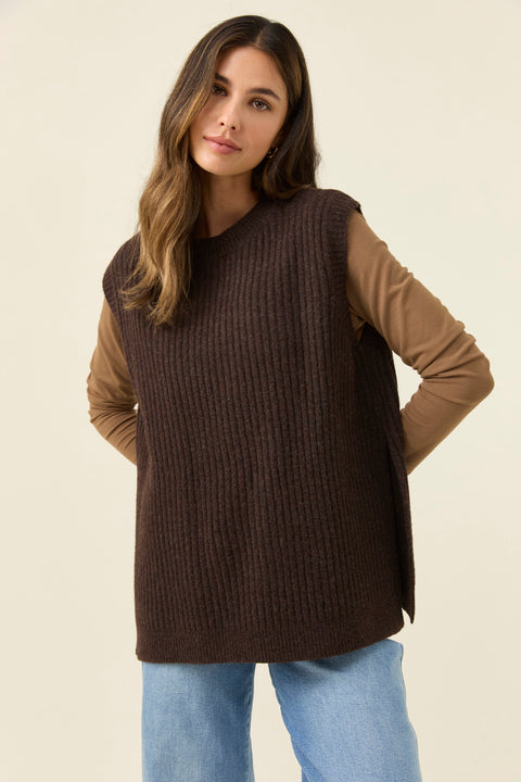 Miru Crew Knit Vest - Willow Collective Mudgee