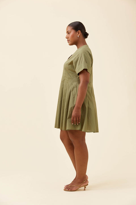 Rosa Pleat Dress
