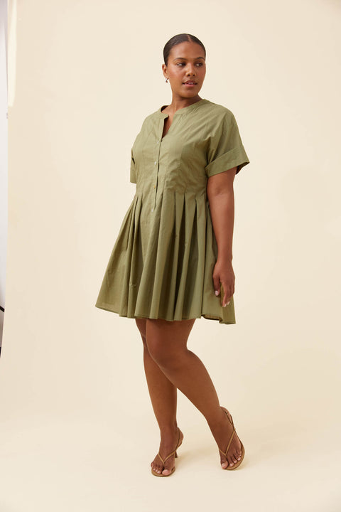 Rosa Pleat Dress