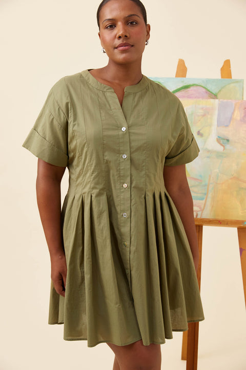 Rosa Pleat Dress