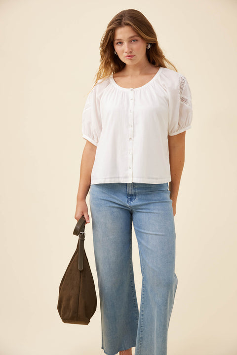 Frances Button Top