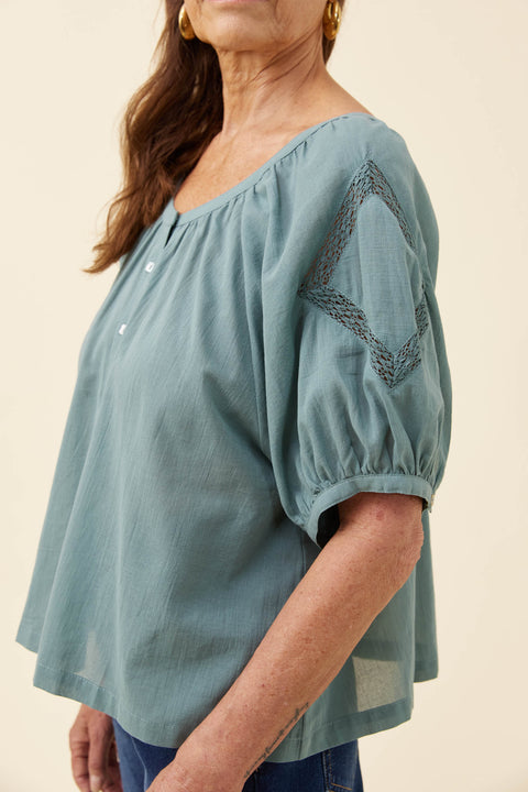 Frances Button Top