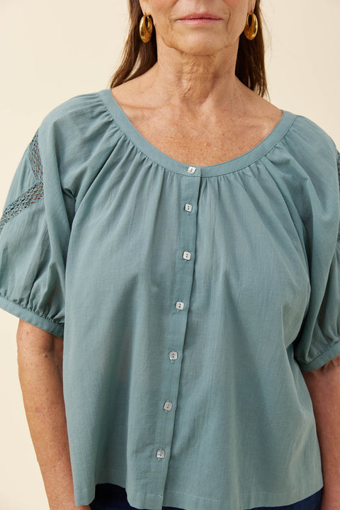 Frances Button Top