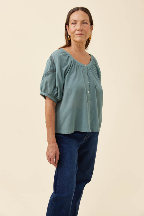 Frances Button Top