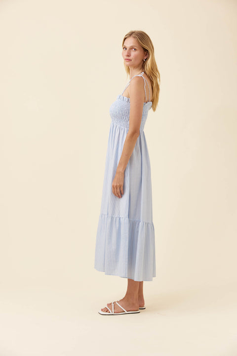 Lyndell Shirred Maxi Dress - Willow Collective Mudgee