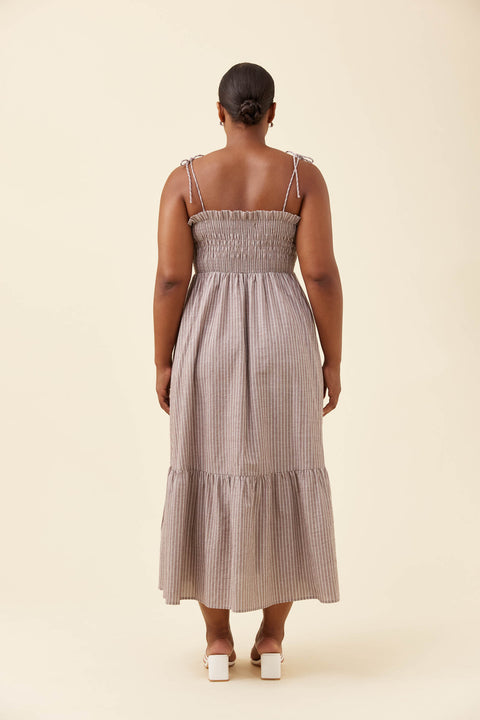 Lyndell Shirred Maxi Dress - Willow Collective Mudgee