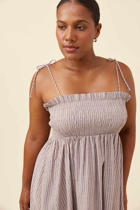 Lyndell Shirred Maxi Dress - Willow Collective Mudgee
