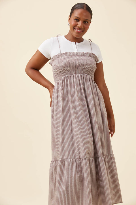Lyndell Shirred Maxi Dress - Willow Collective Mudgee