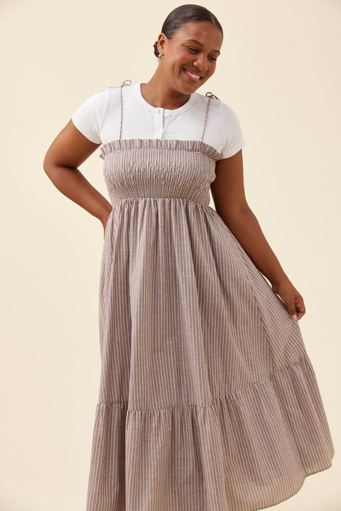 Lyndell Shirred Maxi Dress - Willow Collective Mudgee
