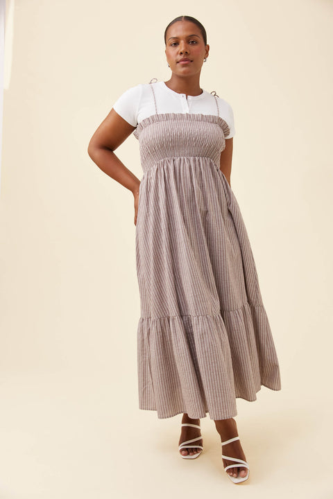 Lyndell Shirred Maxi Dress - Willow Collective Mudgee