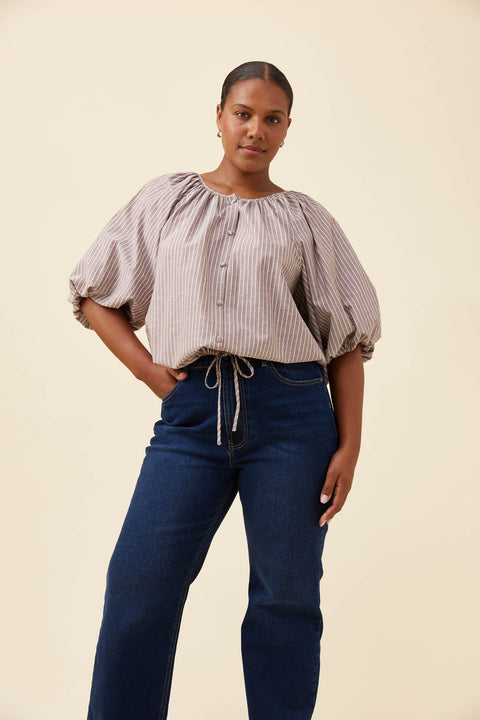 Lyndell Drawstring Top - Willow Collective Mudgee