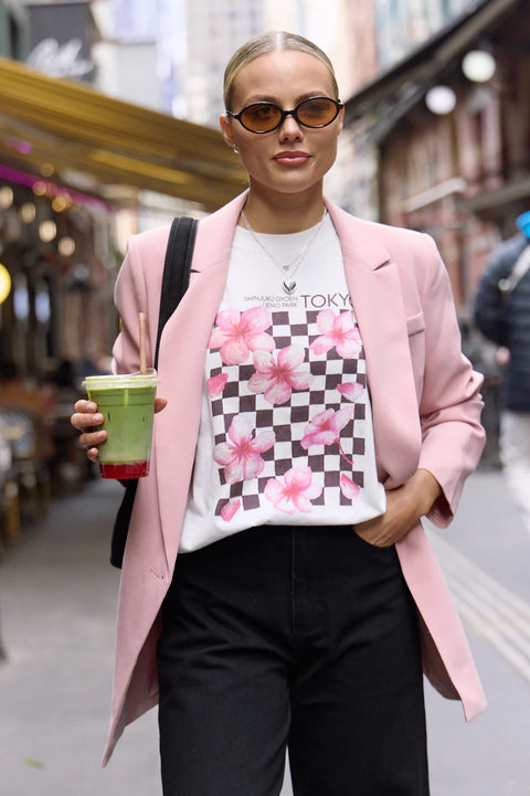 Hayley Blazer Sweet Pink - Willow Collective Mudgee