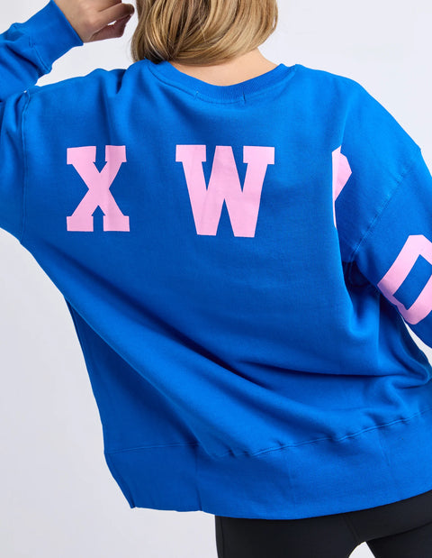 Interval Crew Cobalt/Neon Pink - Willow Collective Mudgee