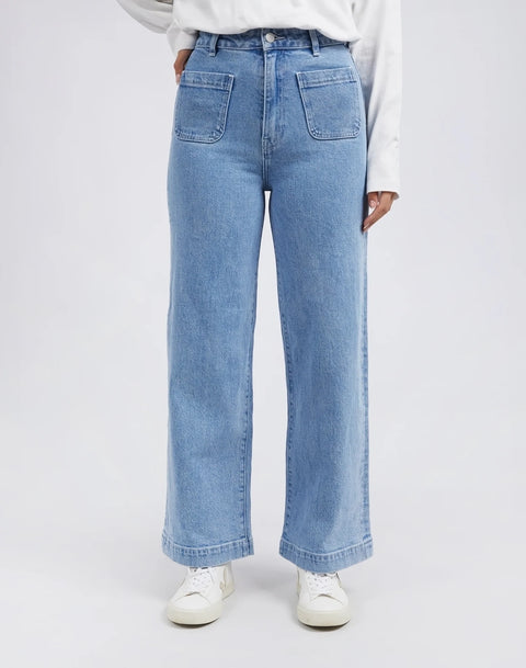 Sarah Wide Leg Jean Light Blue