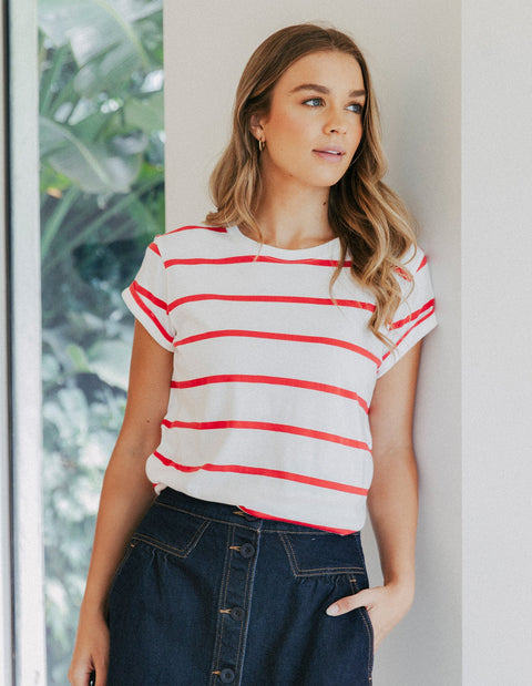 Manly Stripe Tee