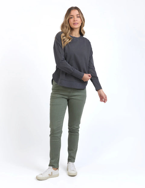 Farrah Long Sleeve Charcoal