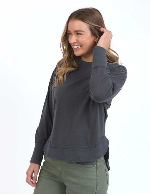 Farrah Long Sleeve Charcoal
