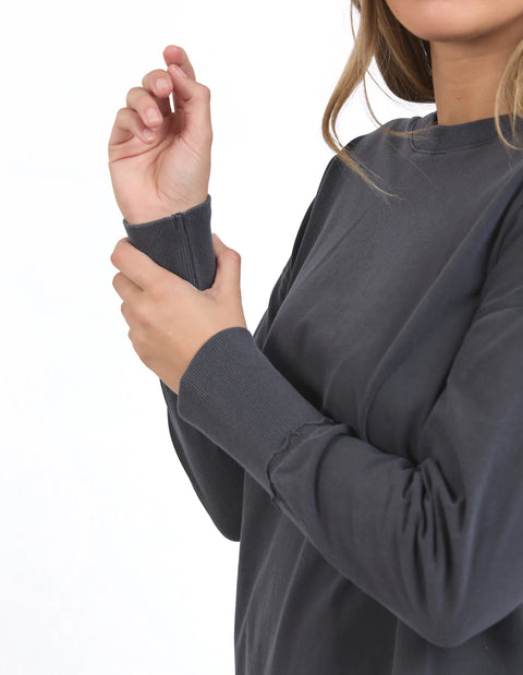 Farrah Long Sleeve Charcoal