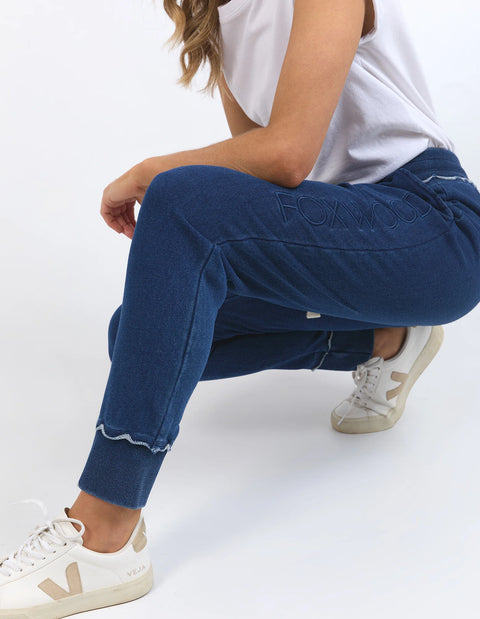 Simplified Track Pant Denim