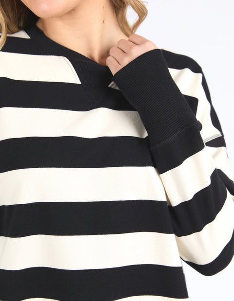 Striped Delilah Crew
