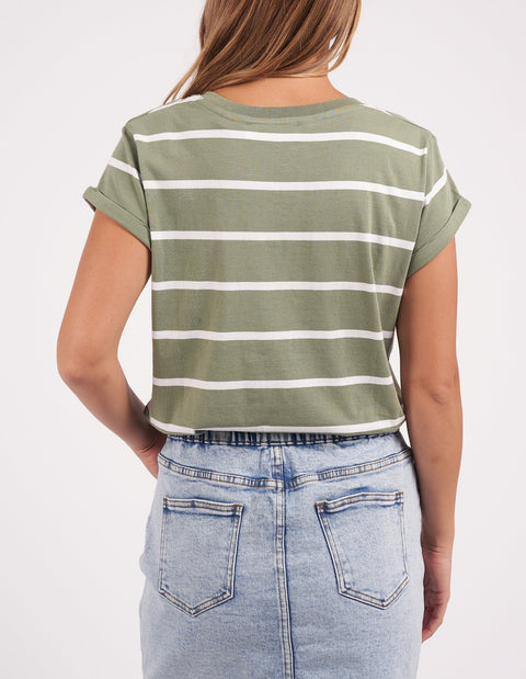 Manly Stripe Vee Tee