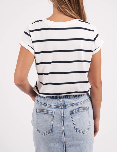 Manly Stripe Vee Tee