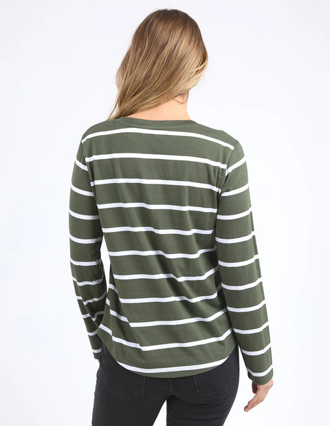 Manly Vee Striped Long Sleeve