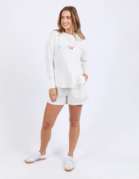 Simplified Confetti Crew White