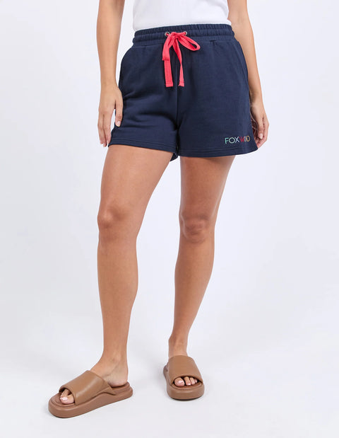 Simplified Confetti Short Navy